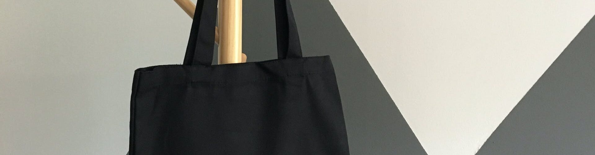 Black tote bag