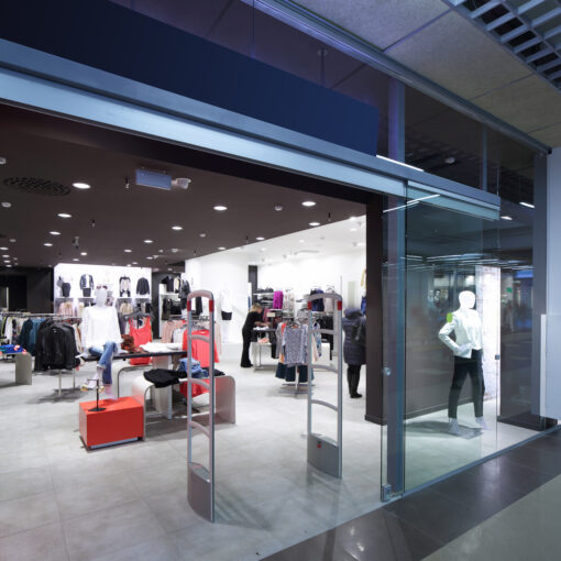 Interior of a cloth store